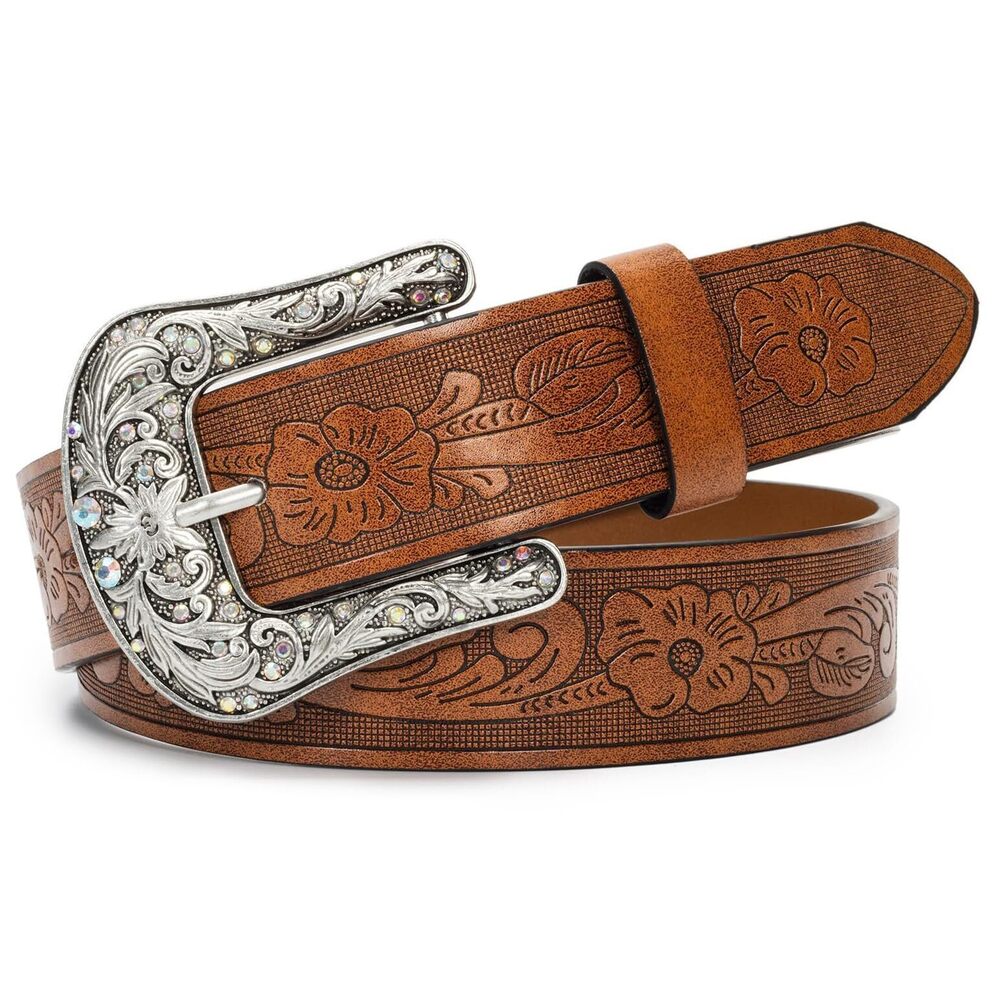 1226 Adjustable Vintage Western-belts For Women Men- Engraved